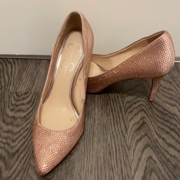 Jessica Simpson Rose gold heels​​​​ - Picture 2 of 5